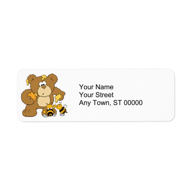 Cute Bear Stealing Honey (Front)
