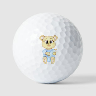 Cute Bear Theme Boy's Birthday Party  Golf Balls