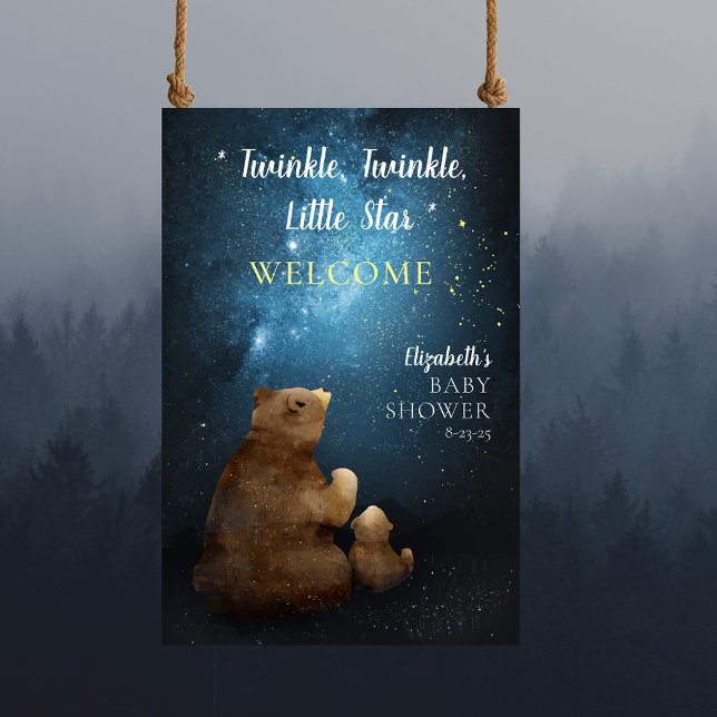 Cute Bear Twinkle Little Star Welcome Poster (Creator Uploaded)