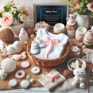 Cute Bear Twinkle Twinkle Baby Display Shower Enclosure Card