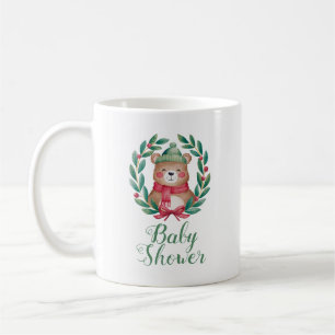 cute bear watercolor baby shower coffee mug