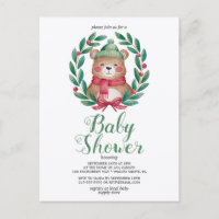 cute bear watercolor bayby shower