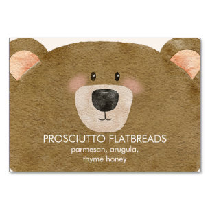 Cute Bear We Can Bearly Wait Gender Baby Shower Table Number