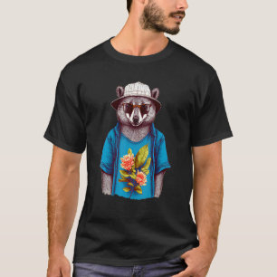 Cute Bear Wearing A Hat Shirt And Sunglasses - Fun