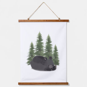 Cute Bear Woodland Animal Wall Art Room Decor 