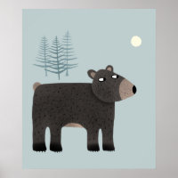Cute Bear Woodland