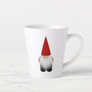 Cute Bearded Christmas Gnome Latte Mug