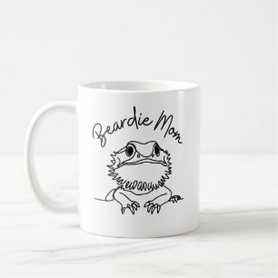 Cute Bearded Dragon Beardie Mum Minimalist  Coffee Mug