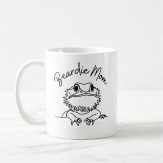 Cute Bearded Dragon Beardie Mum Minimalist  Coffee Mug