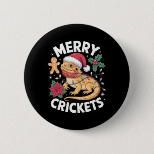 Cute Bearded Dragon Christmas Pun 6 Cm Round Badge