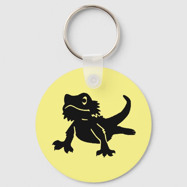 Cute Bearded Dragon Keychain (Front)