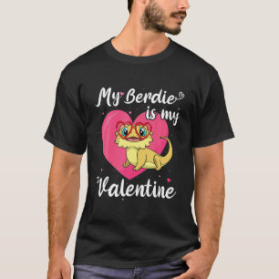 Cute Bearded Dragon Valentines Day Beardie Reptile T-Shirt
