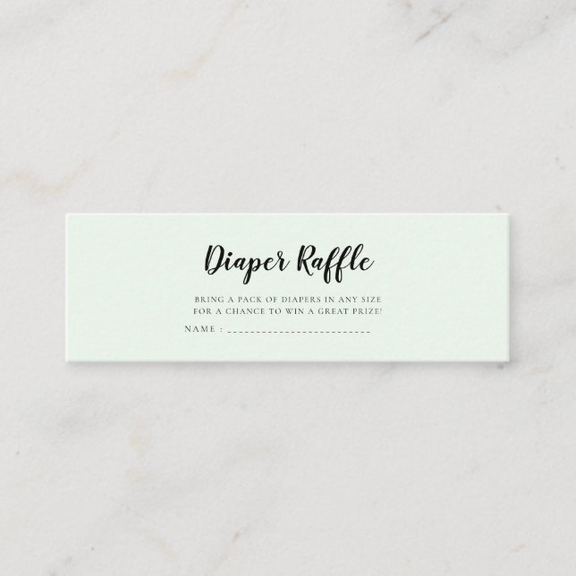 Cute bears Baby shower diaper raffle ticket (Front)