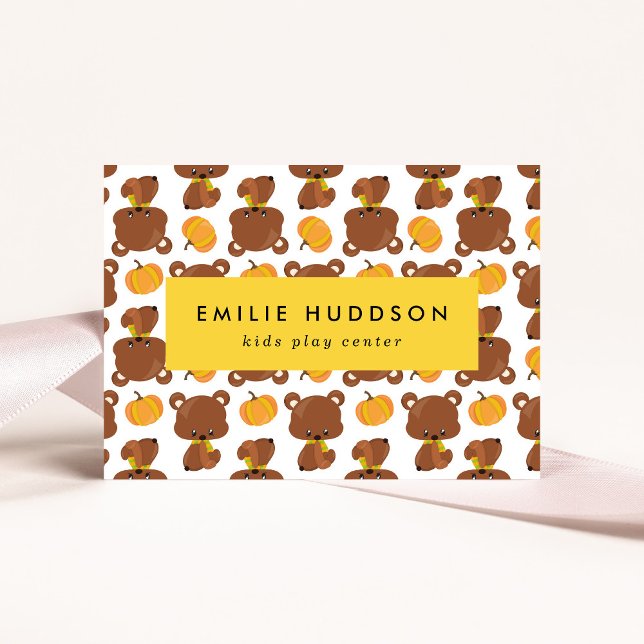 Cute Bears, Kids Play Centre, Activity Centre Business Card (Creator Uploaded)