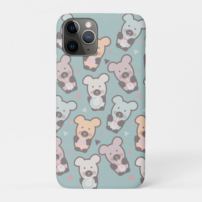Cute Bears Sweets Snacks Confetti    Case-Mate iPhone Case (Back)