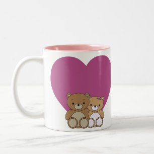 Cute Bears with Love Heart Mug