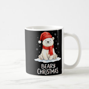 Cute Beary Christmas Lar Watercolor Xmas Holiday Coffee Mug