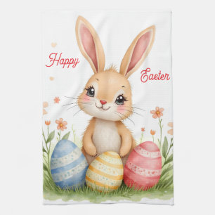 Cute Beautiful Easter Bunny Popular Collection Tea Towel