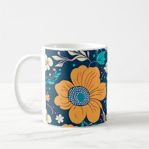 Cute Beautiful Floral And Seamless Pattern Coffee Mug