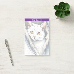 Cute Beautiful Modern Watercolor Cat Collection Post-it Notes