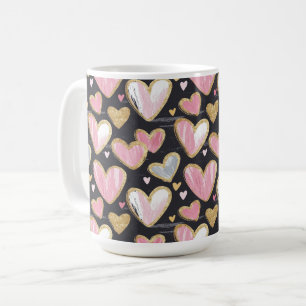 cute beautiful pattern for valentine's day  coffee mug