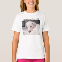 Cute Beautiful Sleepy White Puppy Dog Dreams T-Shi