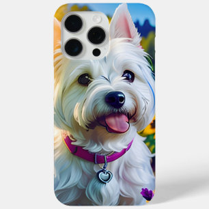 Cute Beautiful Westie Terrier Puppy Dog One iPhone 15 Pro Max Case