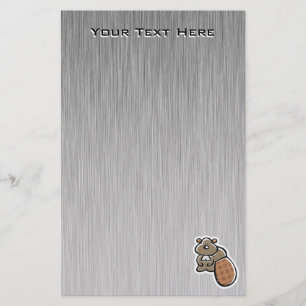 Cute Beaver; Cool Stationery