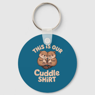 Cute Beaver Couple This Is Our Cuddle  Key Ring