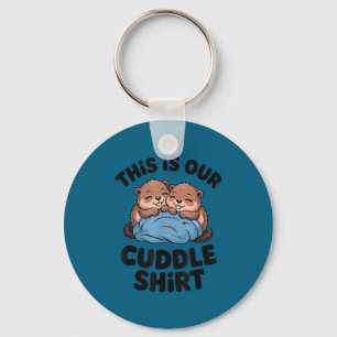 Cute Beaver Couple This Is Our Cuddle  Key Ring