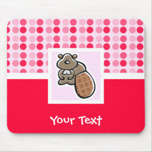 Cute Beaver Mouse Mat
