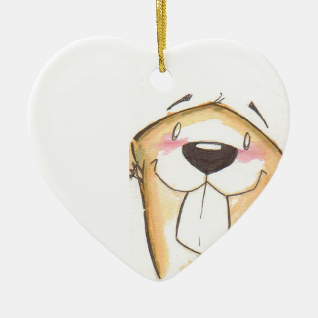 cute beaver ornament (Front)