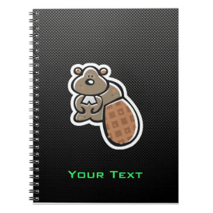 Cute Beaver; Sleek Notebook