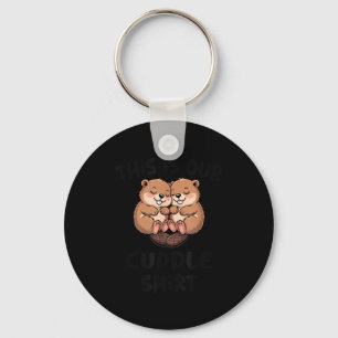 Cute Beaver This Is Our Cuddle  Key Ring