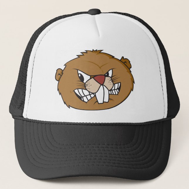 Cute Beaver Trucker Hat (Front)