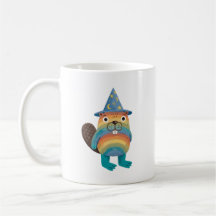Cute Beaver Wizard Mug
