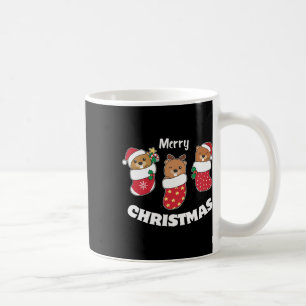 Cute Beavers In Christmas Stockings For Christmas Coffee Mug