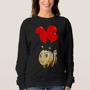 Cute Bee 16th Birthday Kids Balloon Party Sweatshirt