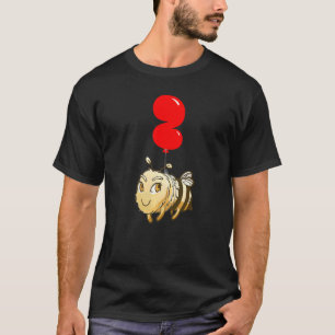 Cute Bee 2nd Birthday Kids Balloon Party T-Shirt