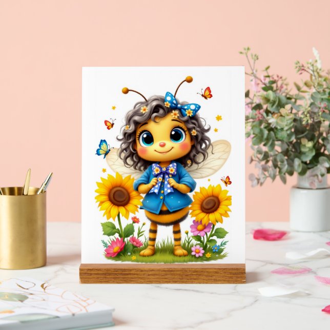 Cute Bee Acrylic Sign (Wedding)
