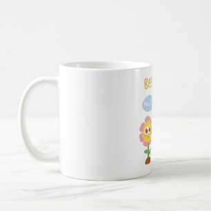 Cute Bee And Flower Bee Polite Funny Pun Coffee Mug
