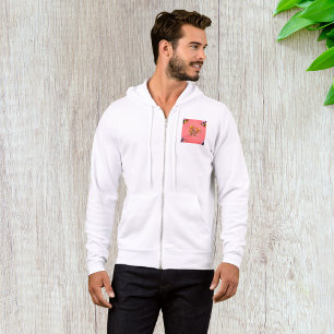 Cute Bee and Flower Pink Spring Garden  Hoodie