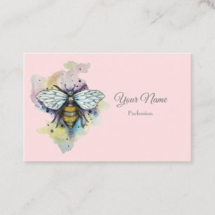 Cute Bee And Rainbow Wash Business Card