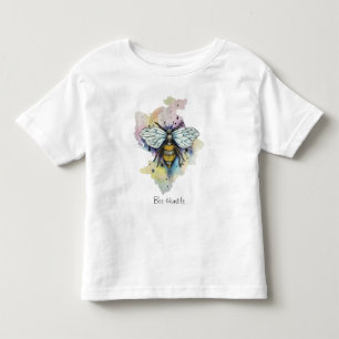 Cute Bee And Rainbow Wash T-Shirt