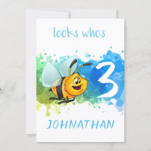 Cute Bee Birthday Card