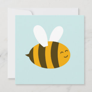 Cute bee cartoon style Invitation