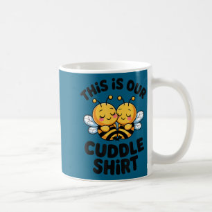 Cute Bee Couple Cuddle Funny Romantic  Coffee Mug