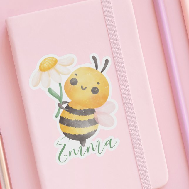 Cute Bee & Flower For Her For Kids Modern (Creator Uploaded)