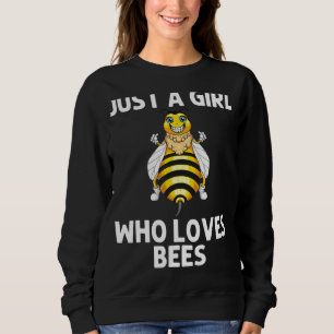 Cute Bee For Girls Kid Honey Bee Keeper Beekeeping Sweatshirt