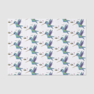 Cute bee hummingbird cartoon illustration tissue paper